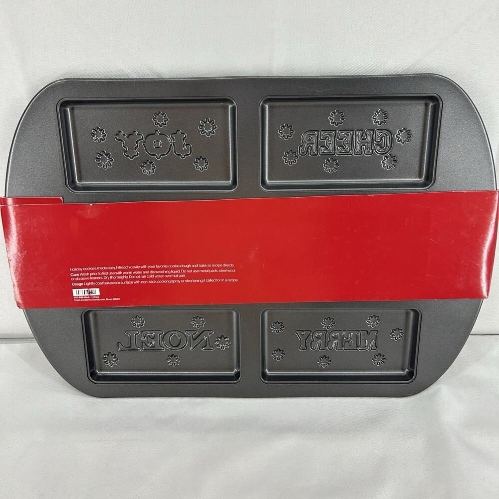 Crate & Barrel Christmas Holiday Cookie Bar Pan NEW - Picture 7 of 7